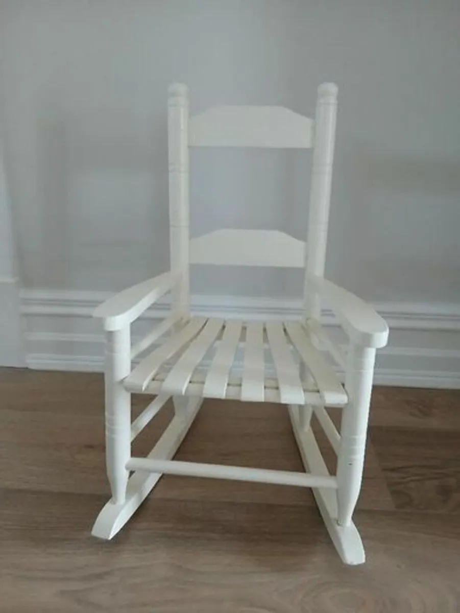 Childs Wooden Rocking Chair