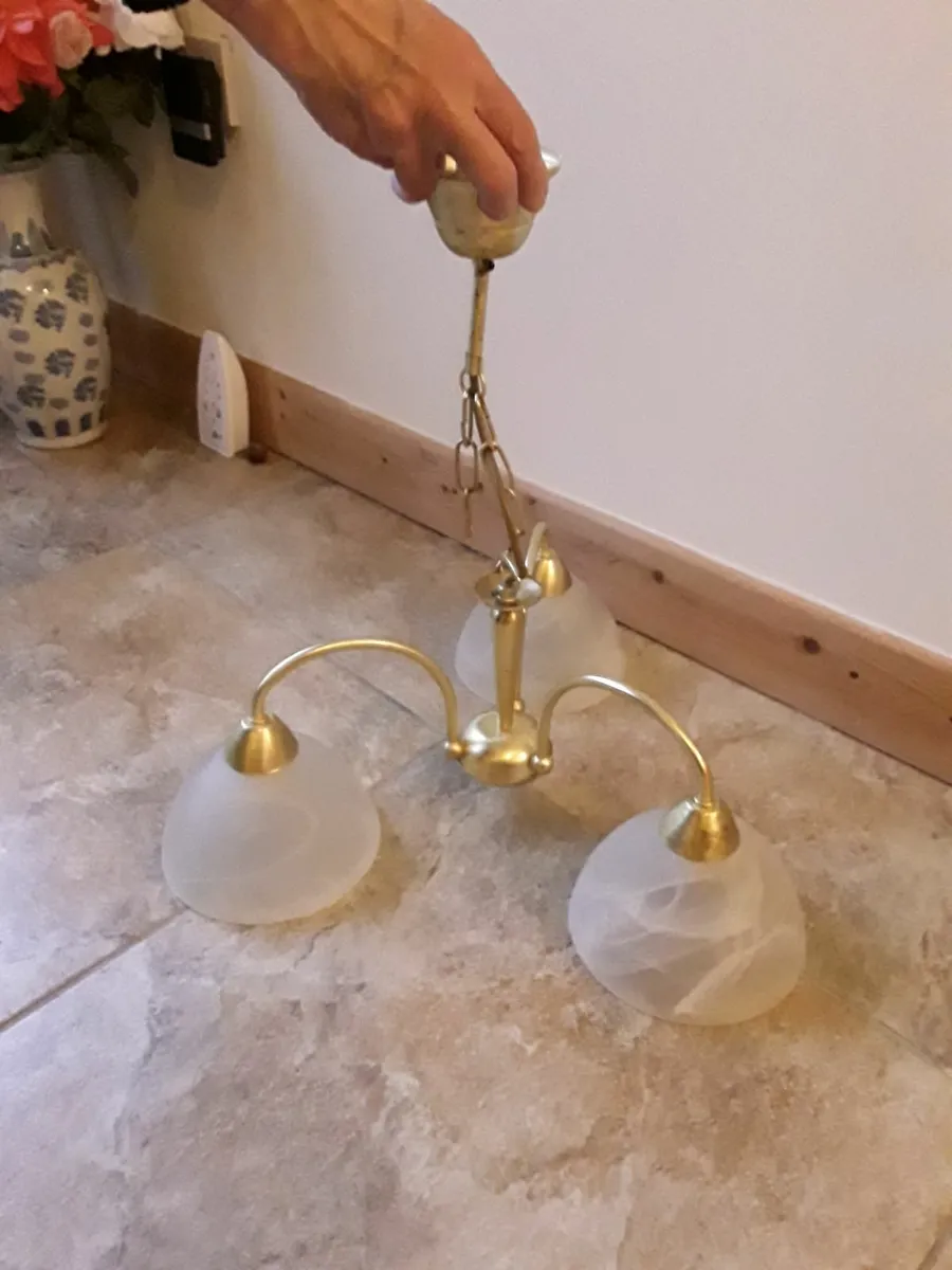 Good working condition pendant lights 3 shades