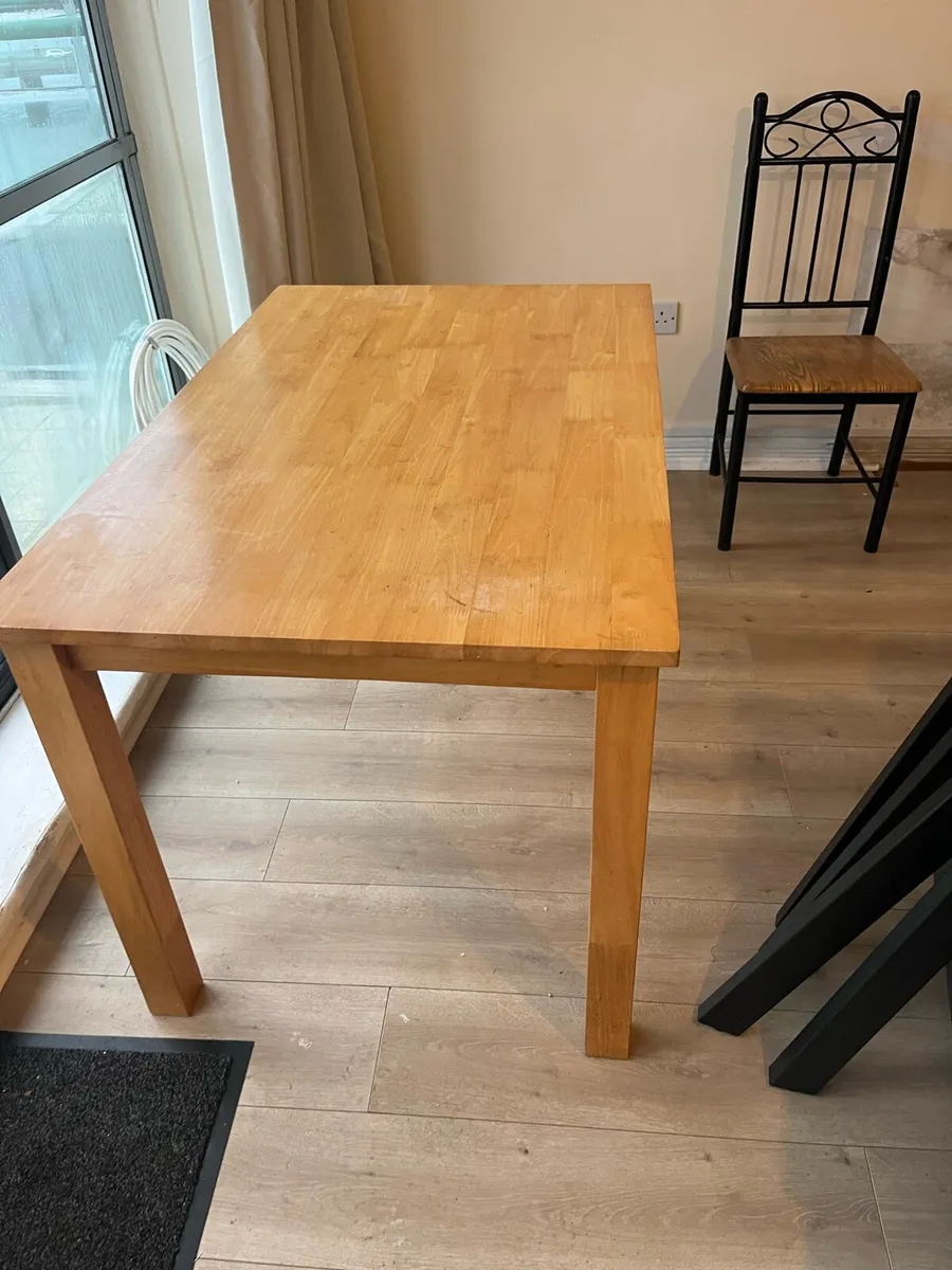 Table and 4 chairs