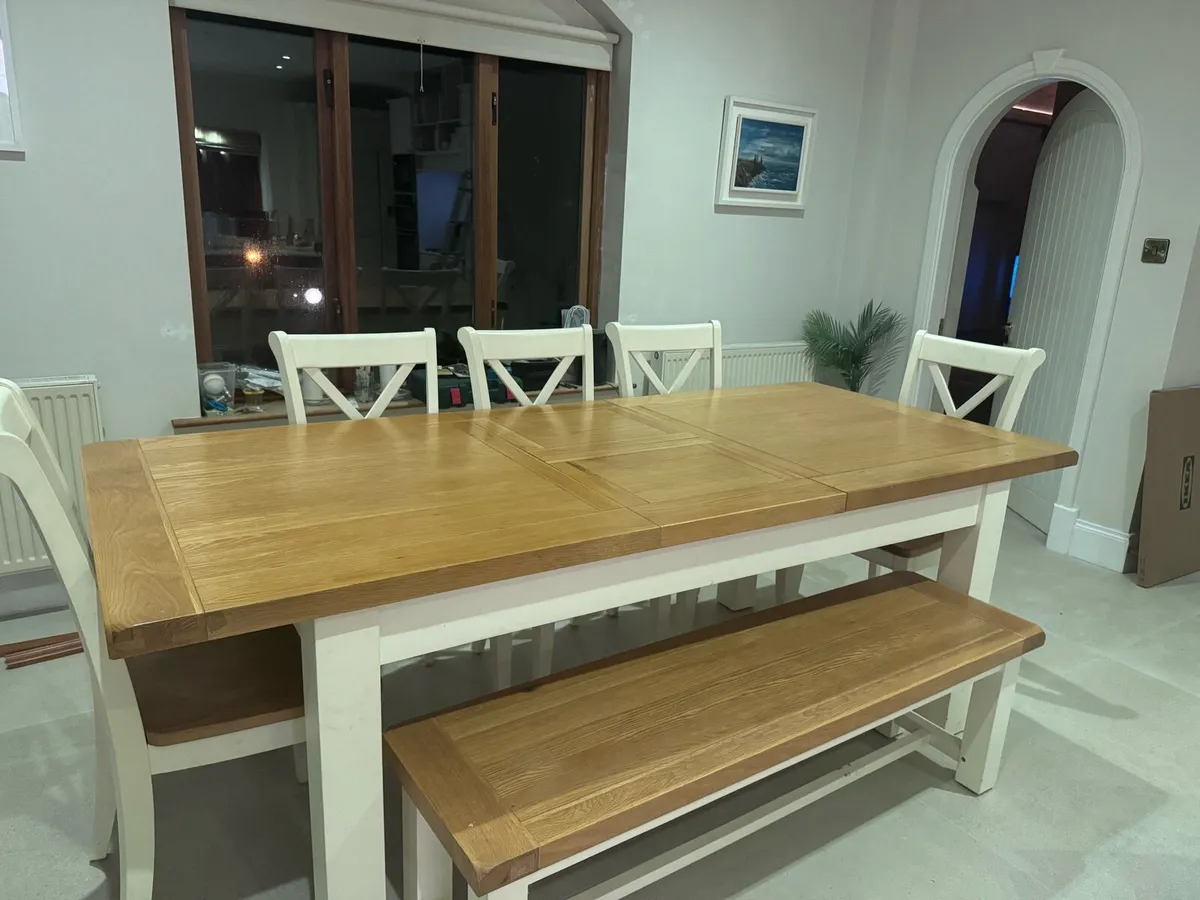 Dining table and chairs