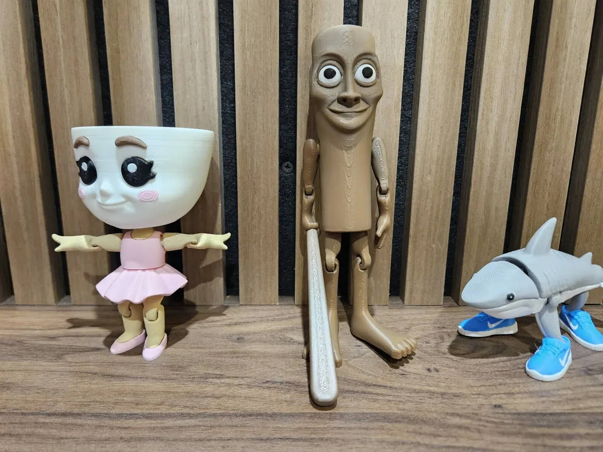 3D Printed Italian Brainrot Tung Tung Ballerina