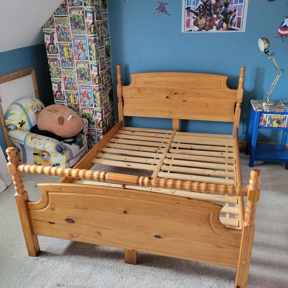Pine 4' 6" Double Bed
