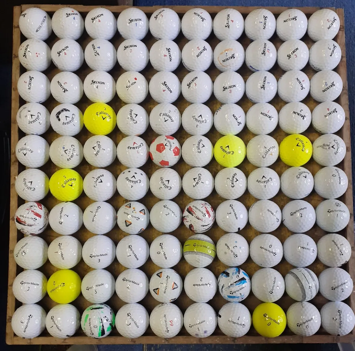100 Grade A golf balls 60eu