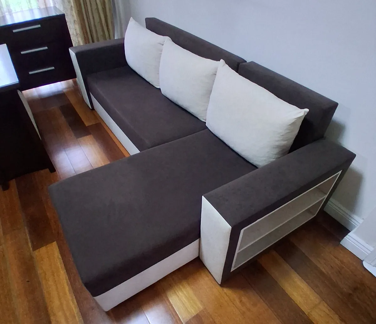 corner sofa bed,corner display unit, table